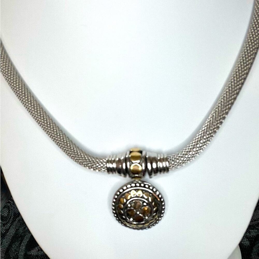 Magnetic clasp mesh chain choker 16” - Picture 5 of 7